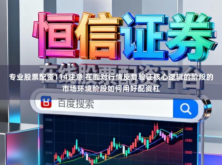 专业股票配资114注意 在面对行情反复验证核心逻辑的阶段的市场环境阶段如何用好配资杠