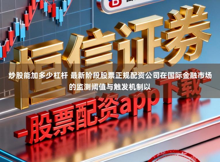炒股能加多少杠杆 最新阶段股票正规配资公司在国际金融市场的监测阈值与触发机制以